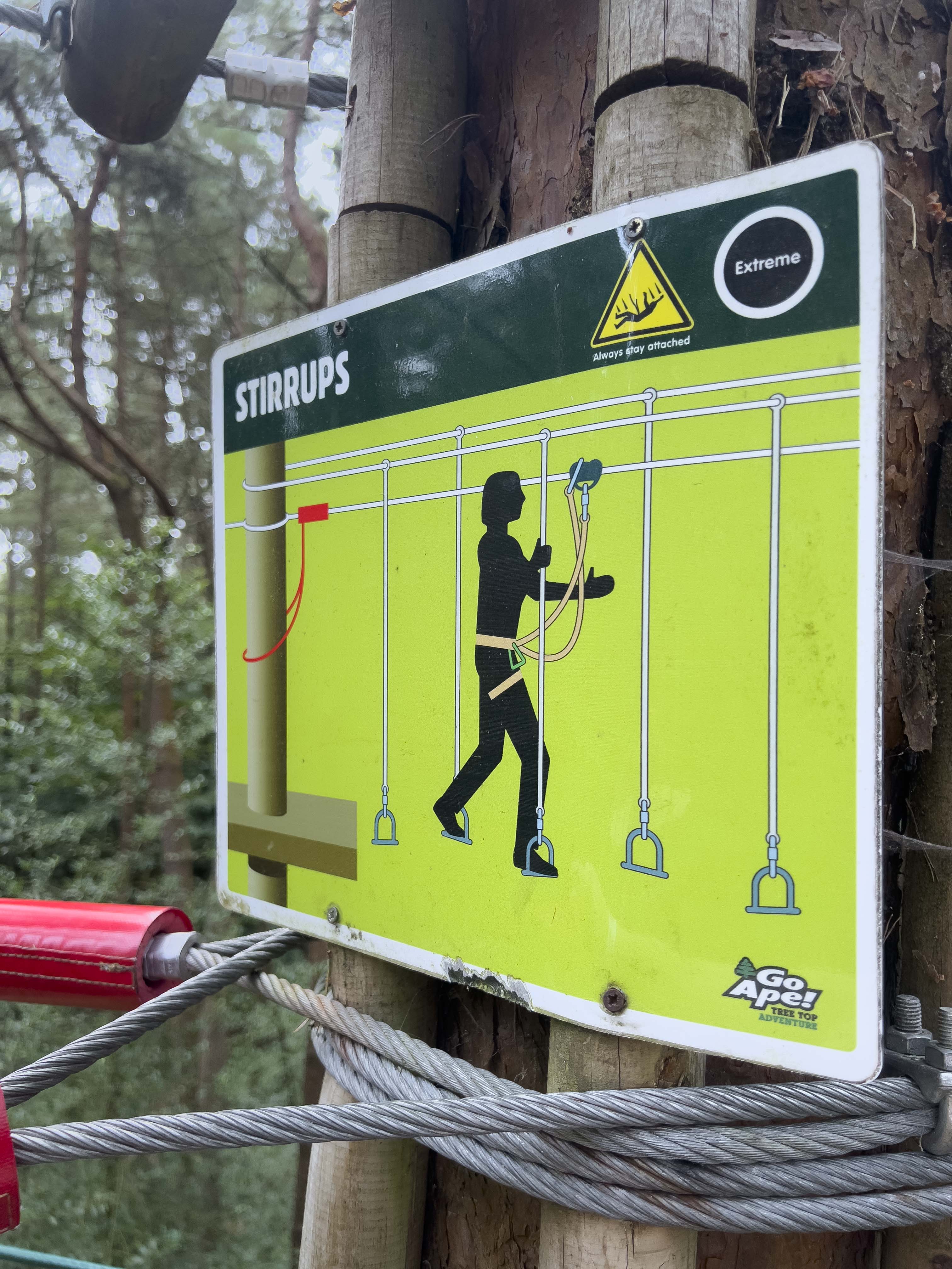 GoApe signage